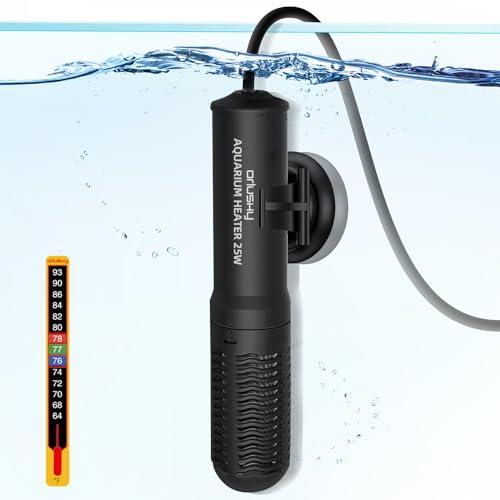 Orlushy 25W Small Submersible Aquarium Heater, Constant Temperature Betta Fish...