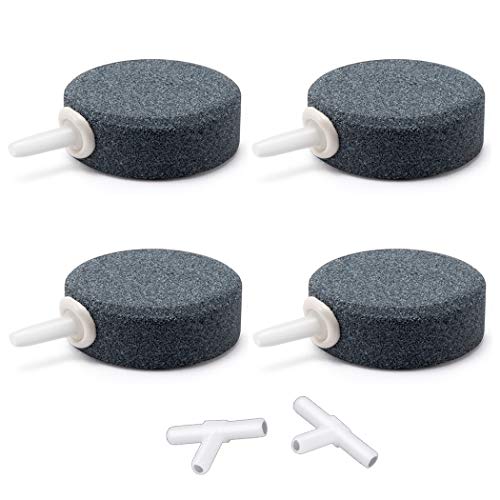 Wenshall 1.6 inch Air Stone, Air Stone for Aquarium, Fish Tank and Hydroponics Air Pump (4 Pcs)
