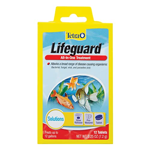 Tetra Lifeguard All-In-One Treatment for Aquariums, 12-Count,YELLOW, 12 tablets...
