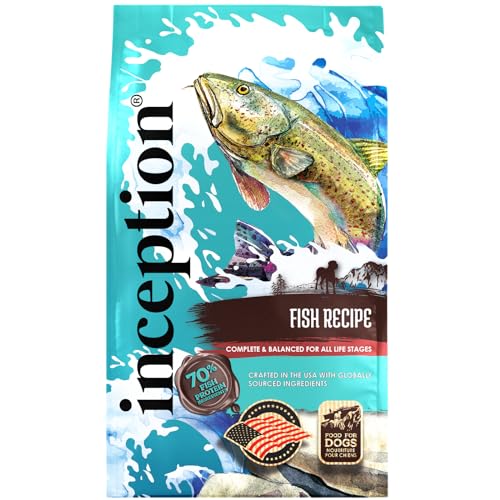Inception® Dry Dog Food Fish Recipe – Complete and Balanced Dog Food – Meat First Legume Free Dry Dog Food – 27 lb. Bag