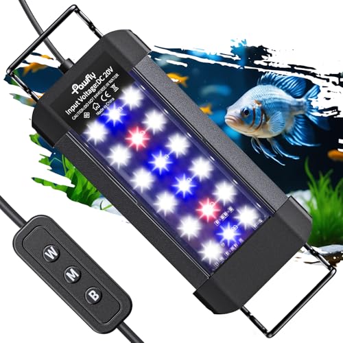 Pawfly 6 W Aquarium LED Light for 6' to 10' Fish Tanks Extendable Fish Tank...